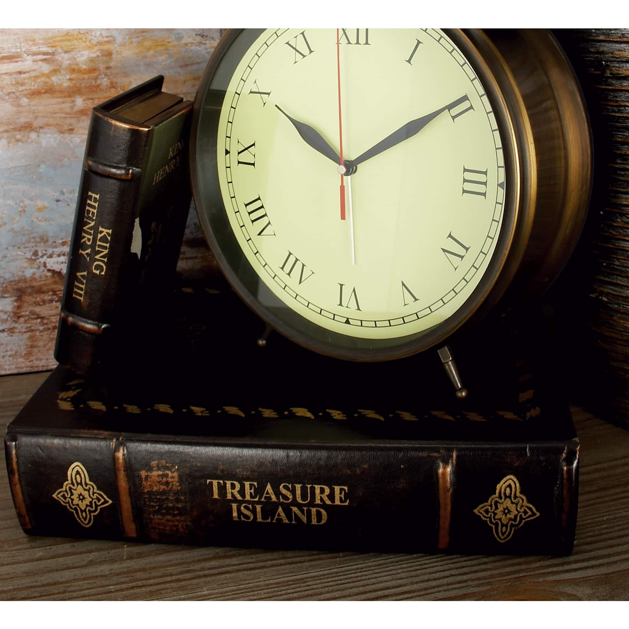 Brown Wooden Traditional Book Box Set